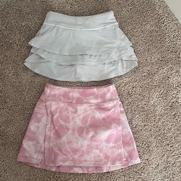 Athleta Girls Skort Bundle (2) Pink and White Athleisure Preppy - Picture 1 of 9